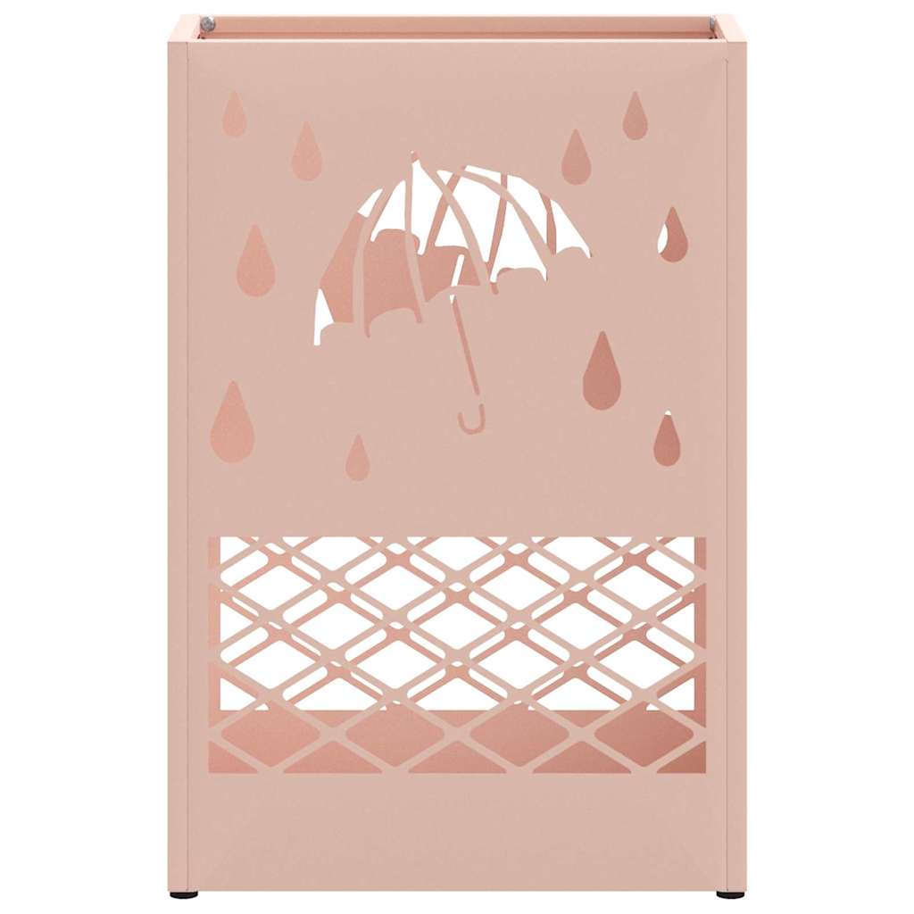 Umbrella Stand Pink 28 x 12 x 41 cm Steel