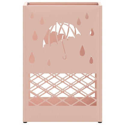 Umbrella Stand Pink 28 x 12 x 41 cm Steel