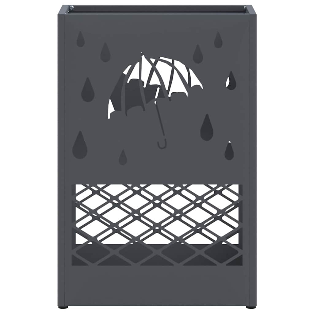Umbrella Stand Anthracite 28 x 12 x 41 cm Steel