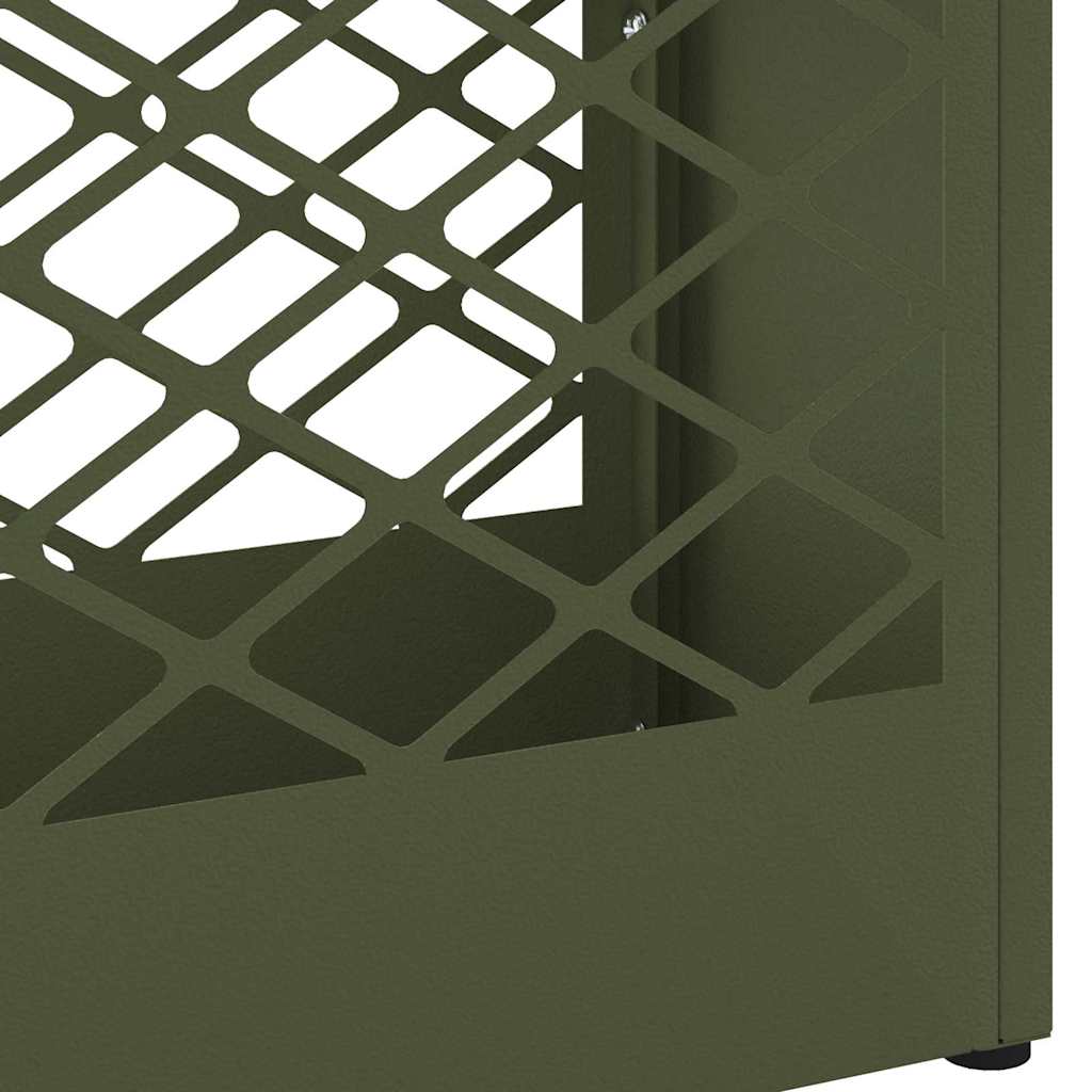 Umbrella Stand Olive green 28 x 12 x 41 cm Steel