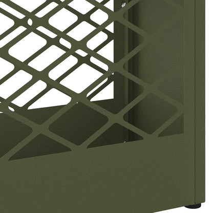 Umbrella Stand Olive green 28 x 12 x 41 cm Steel