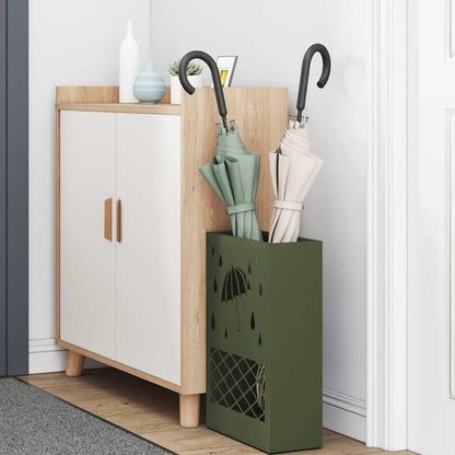 Umbrella Stand Olive green 28 x 12 x 41 cm Steel
