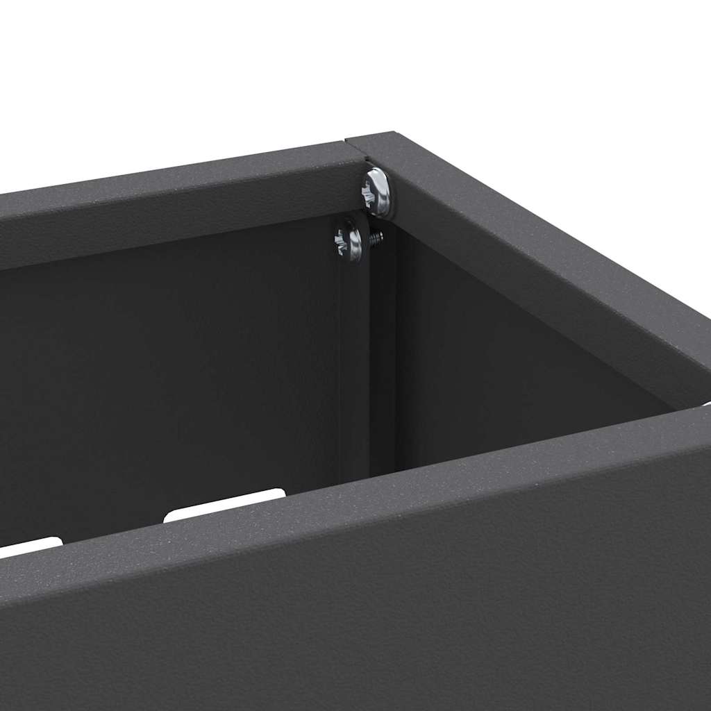 Umbrella Stand Black 28 x 12 x 41 cm Steel