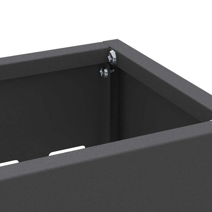 Umbrella Stand Black 28 x 12 x 41 cm Steel