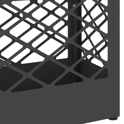 Umbrella Stand Black 28 x 12 x 41 cm Steel