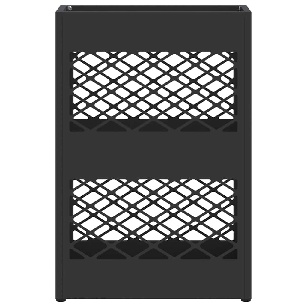 Umbrella Stand Black 28 x 12 x 41 cm Steel