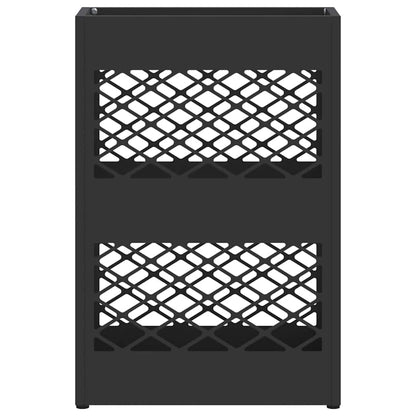 Umbrella Stand Black 28 x 12 x 41 cm Steel