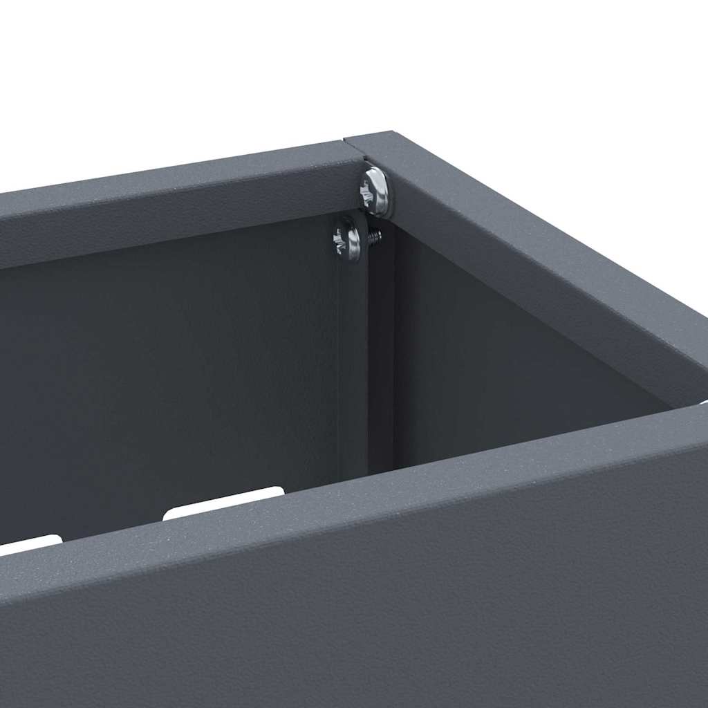 Umbrella Stand Anthracite 28 x 12 x 41 cm Steel