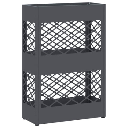 Umbrella Stand Anthracite 28 x 12 x 41 cm Steel