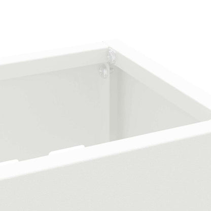 Umbrella Stand White 28 x 12 x 41 cm Steel