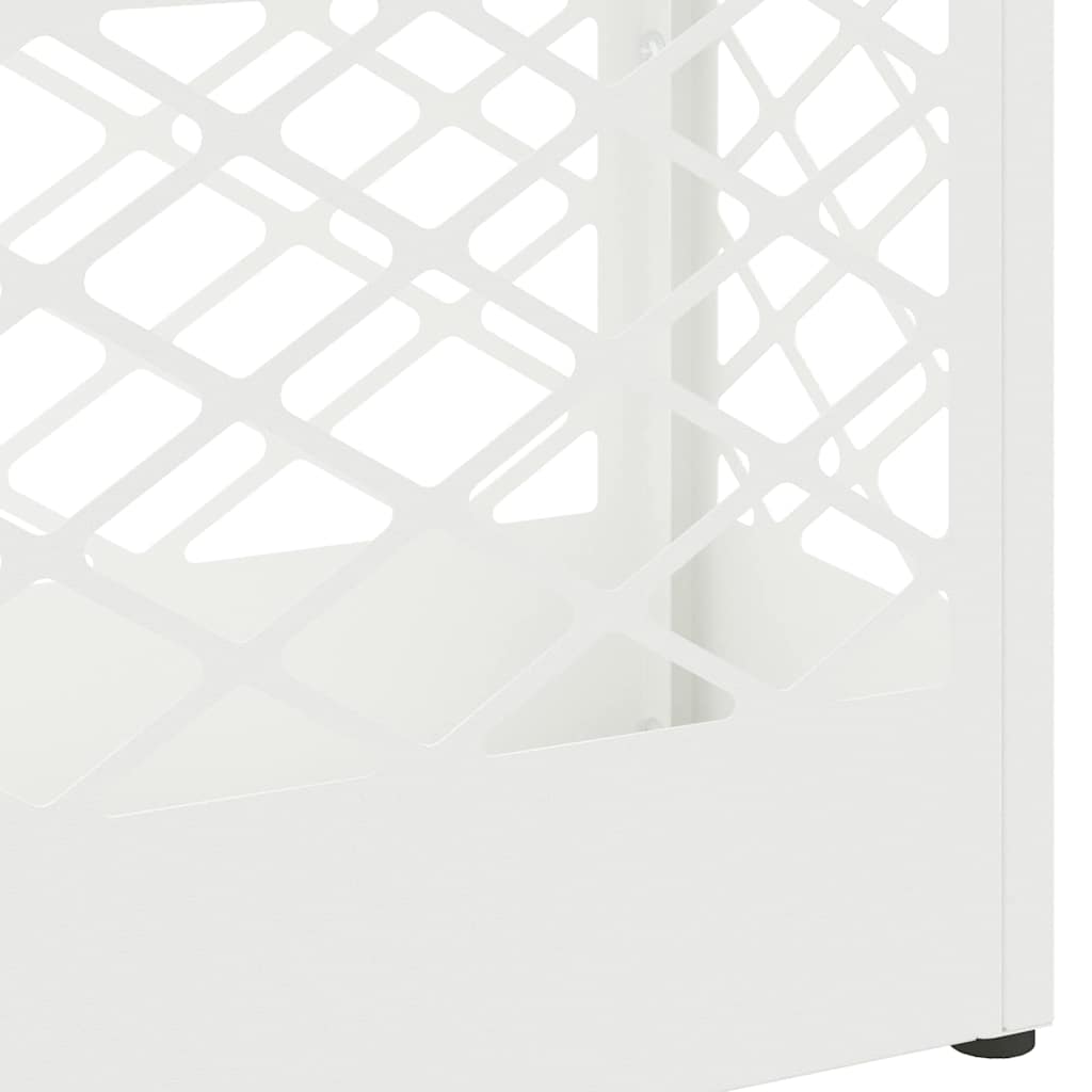 Umbrella Stand White 28 x 12 x 41 cm Steel