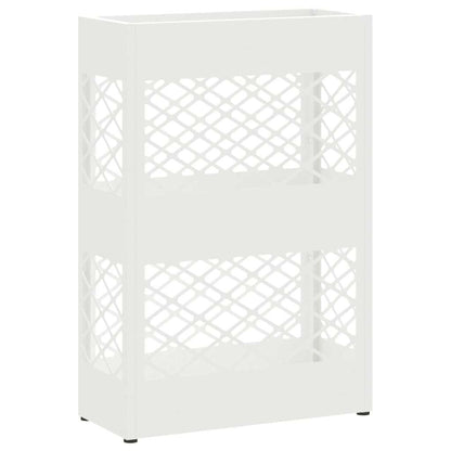 Umbrella Stand White 28 x 12 x 41 cm Steel