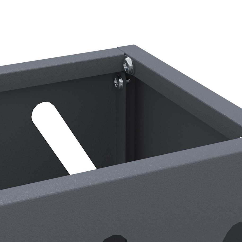 Umbrella Stand Anthracite 28 x 12 x 41 cm Steel