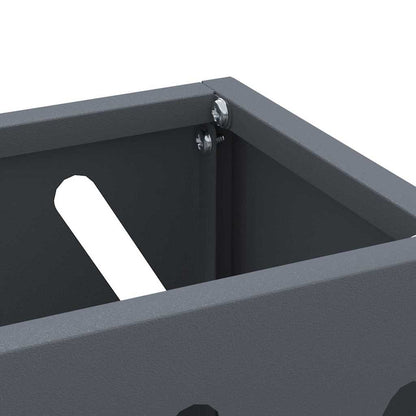 Umbrella Stand Anthracite 28 x 12 x 41 cm Steel