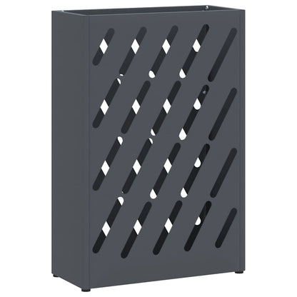 Umbrella Stand Anthracite 28 x 12 x 41 cm Steel