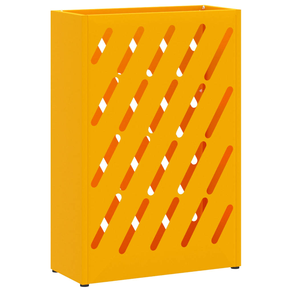 Umbrella Stand Mustard yellow 28 x 12 x 41 cm Steel