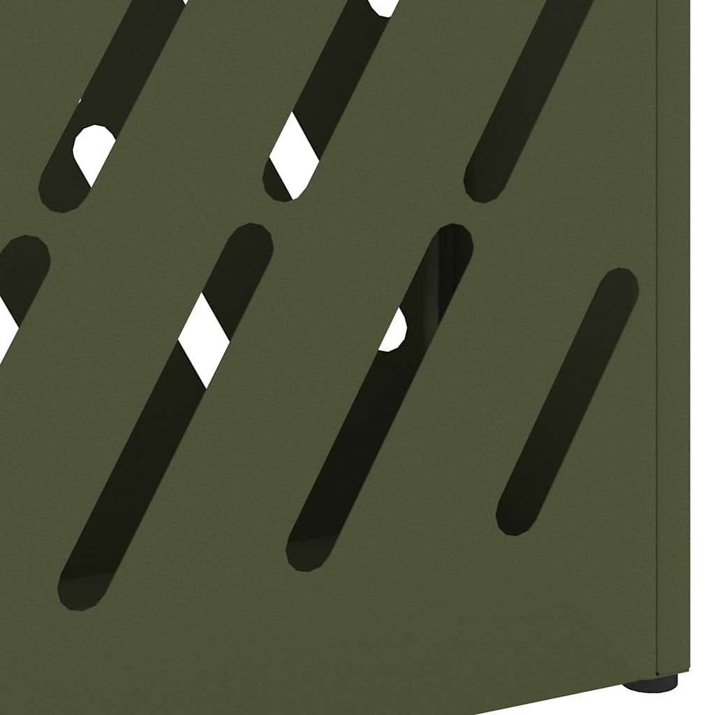 Umbrella Stand Olive green 28 x 12 x 41 cm Steel