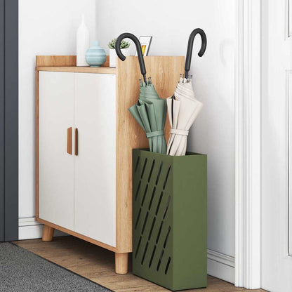 Umbrella Stand Olive green 28 x 12 x 41 cm Steel