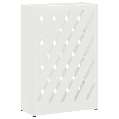 Umbrella Stand White 28 x 12 x 41 cm Steel