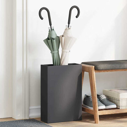 Umbrella Stand Black 28 x 12 x 41 cm Steel
