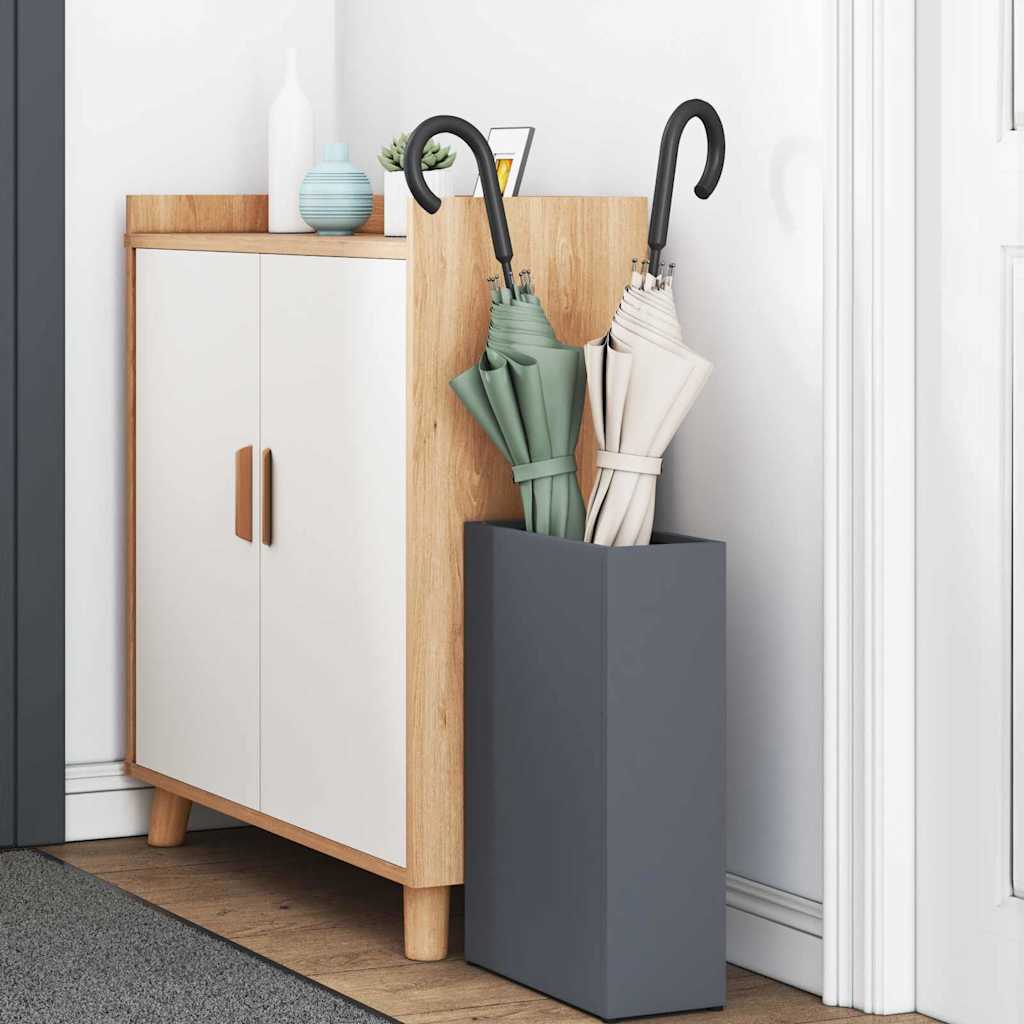 Umbrella Stand Anthracite 28 x 12 x 41 cm Steel