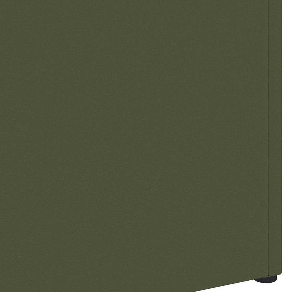 Umbrella Stand Olive green 28 x 12 x 41 cm Steel