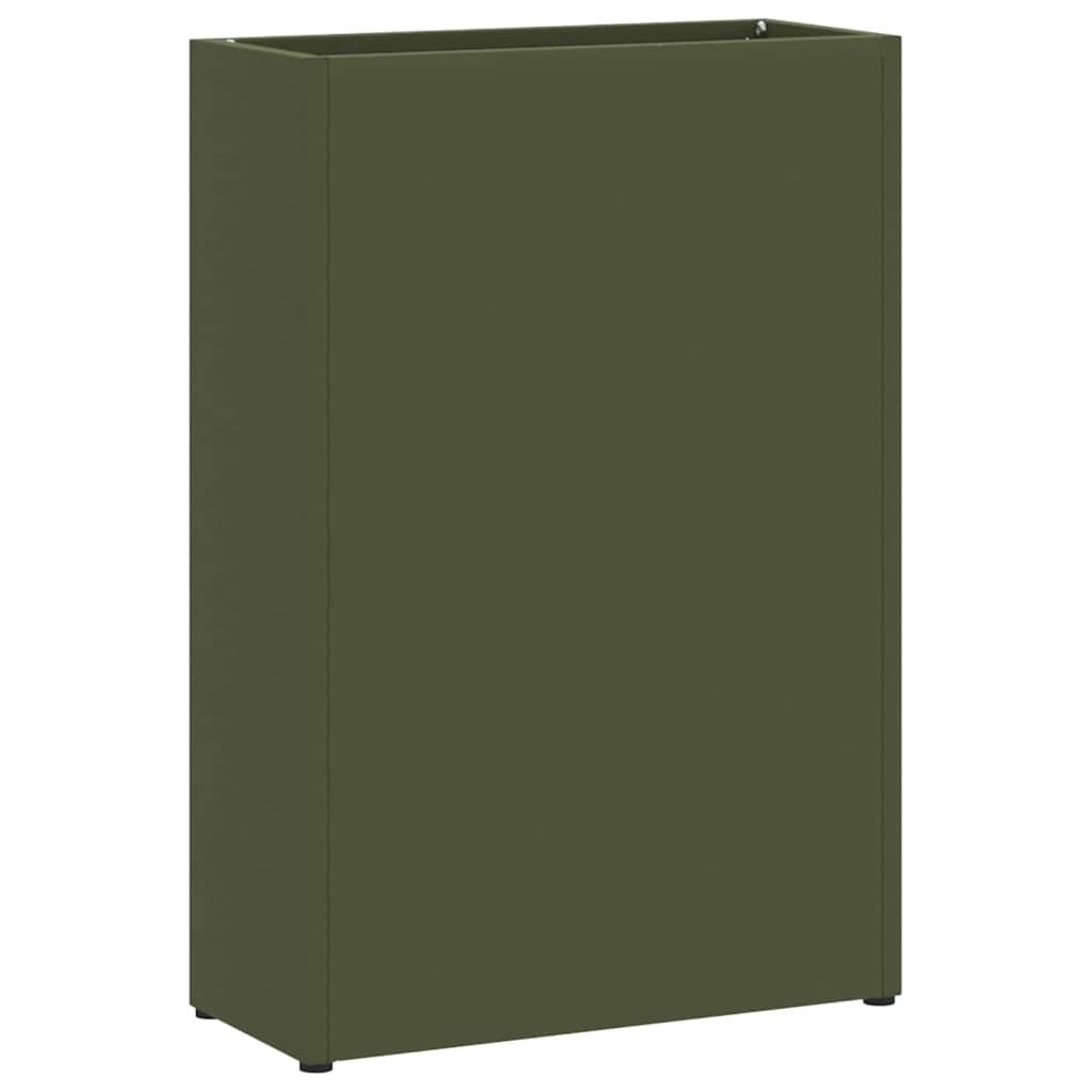 Umbrella Stand Olive green 28 x 12 x 41 cm Steel