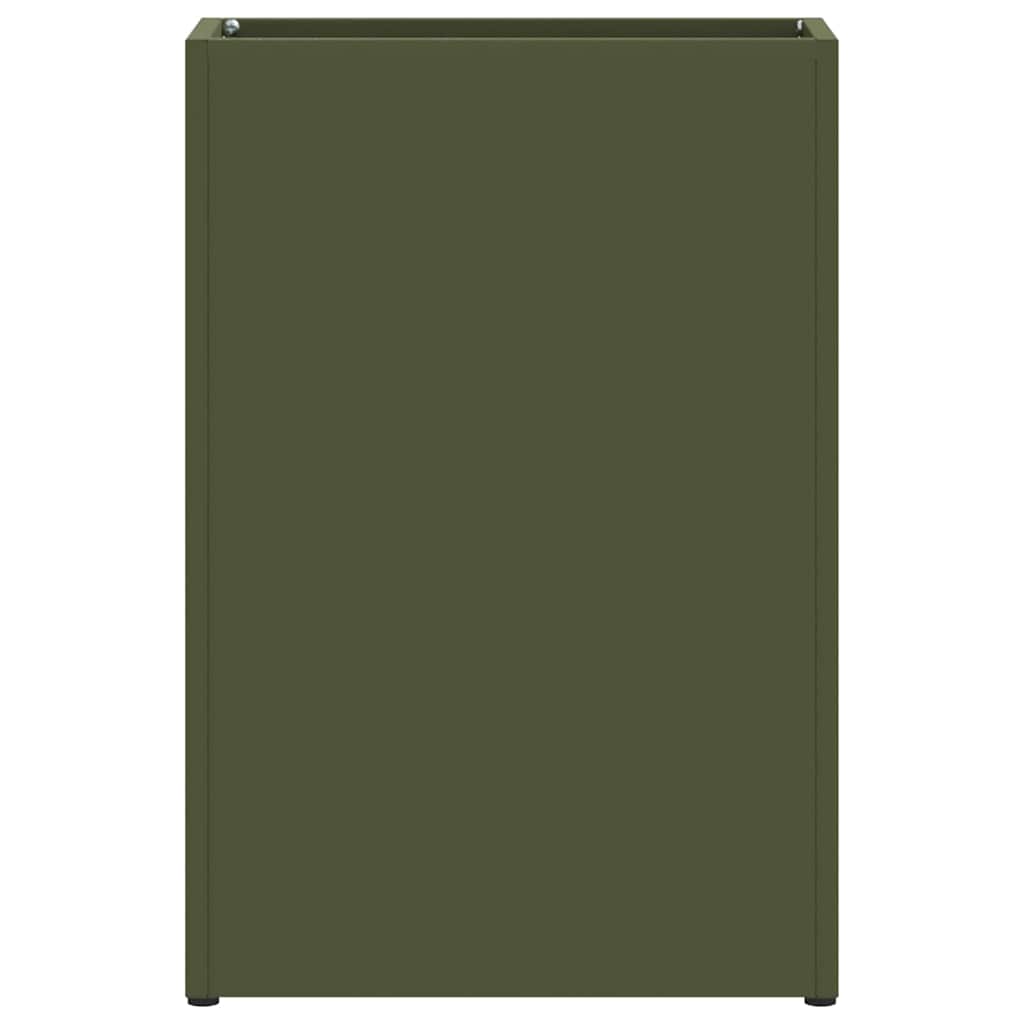 Umbrella Stand Olive green 28 x 12 x 41 cm Steel