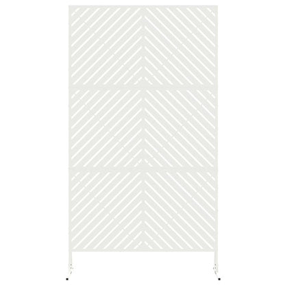 Privacy Screen White 100 x 50 x 180 cm Steel