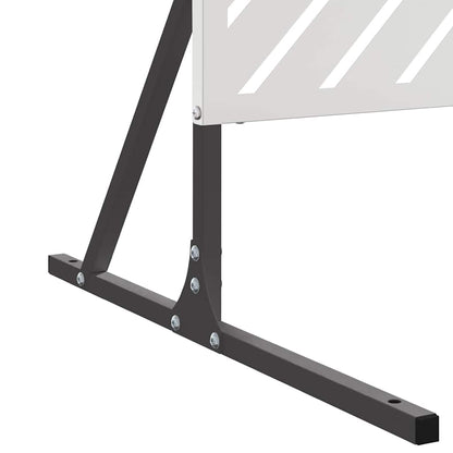 Privacy Screen Grey 100 x 50 x 180 cm Steel