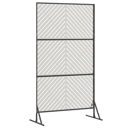 Privacy Screen Grey 100 x 50 x 180 cm Steel