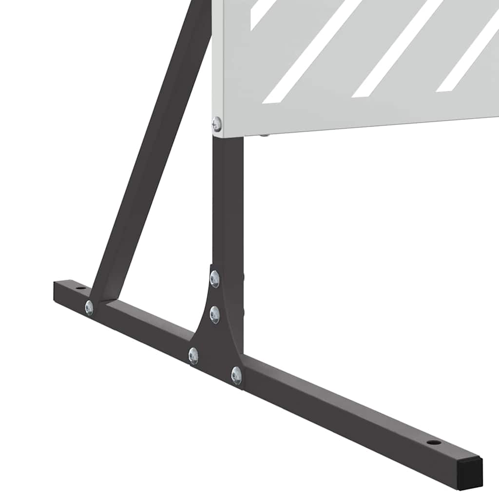 Privacy Screen Grey 100 x 50 x 180 cm Steel