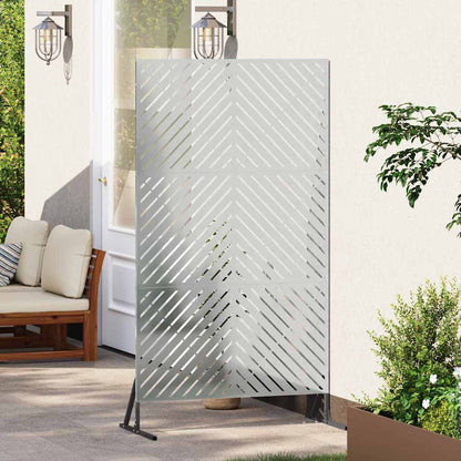 Privacy Screen 100 x 50 x 180 cm Galvanised Steel Silver