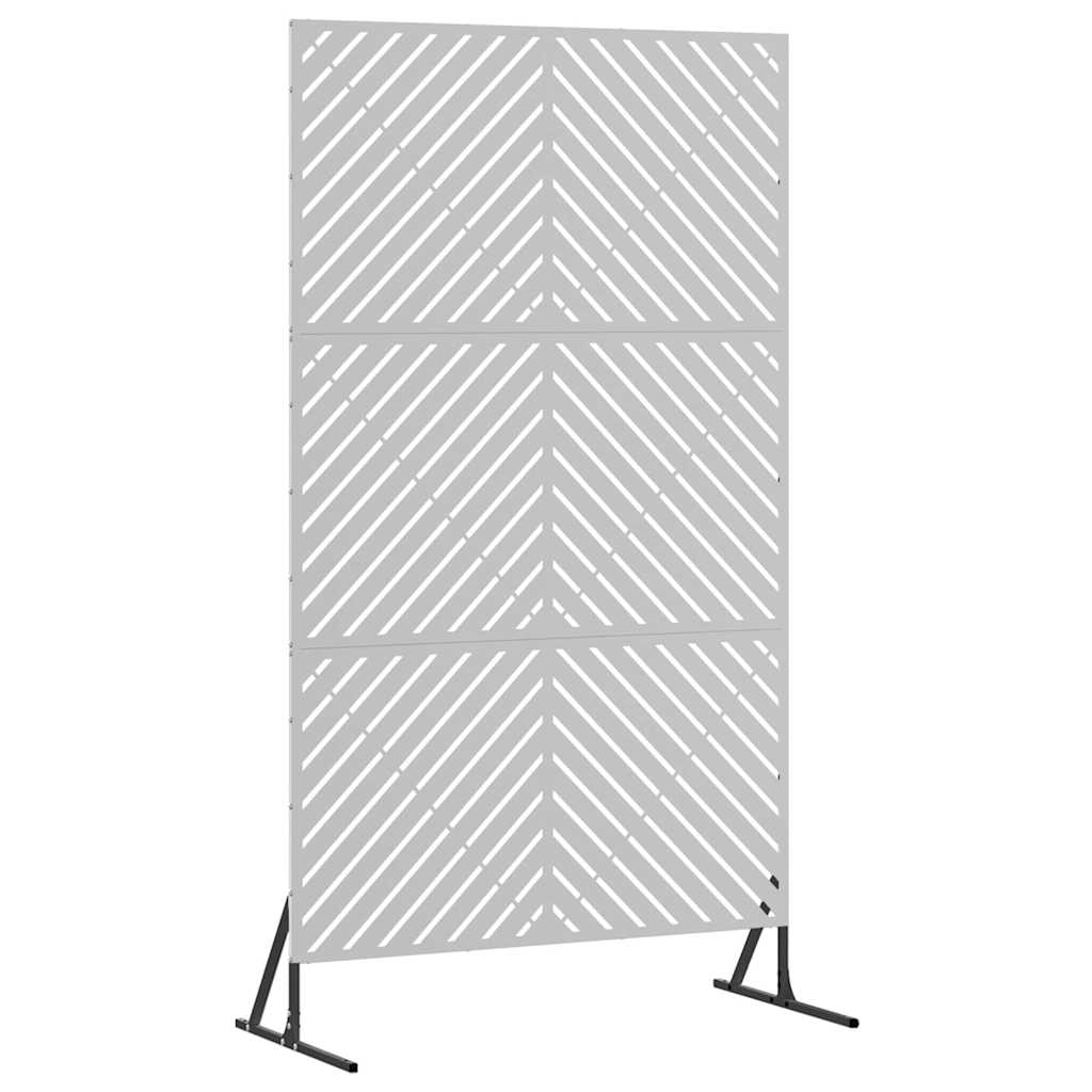 Privacy Screen 100 x 50 x 180 cm Galvanised Steel Silver