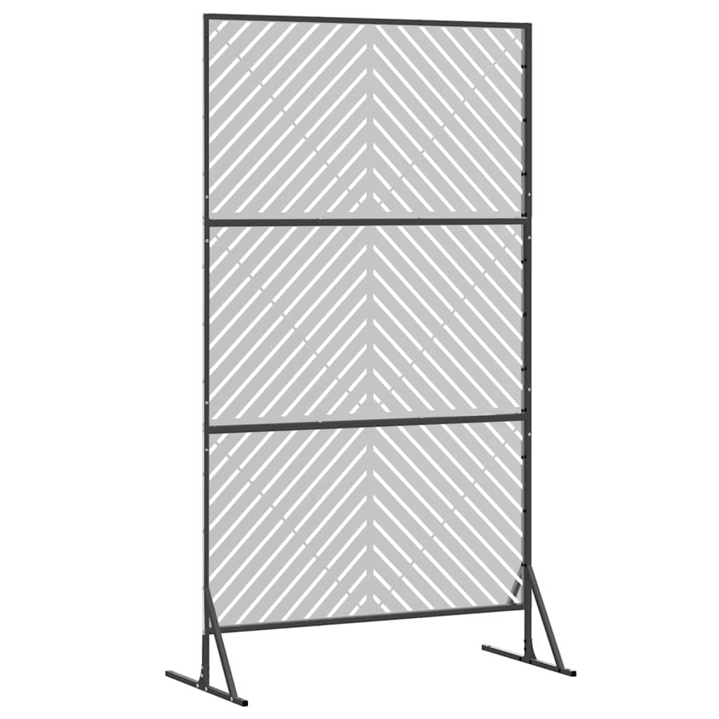 Privacy Screen 100 x 50 x 180 cm Galvanised Steel Silver