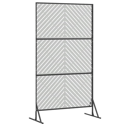 Privacy Screen 100 x 50 x 180 cm Galvanised Steel Silver