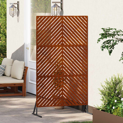 Privacy Screen Grey 100 x 50 x 180 cm Steel
