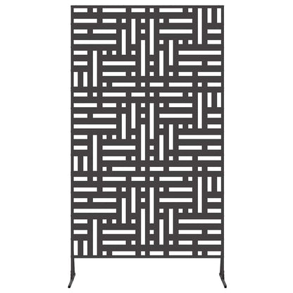 Privacy Screen Black 100 x 50 x 180 cm Steel