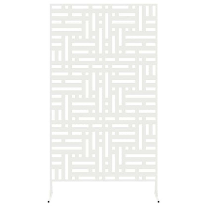Privacy Screen White 100 x 50 x 180 cm Steel