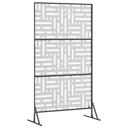 Privacy Screen Grey 100 x 50 x 180 cm Steel