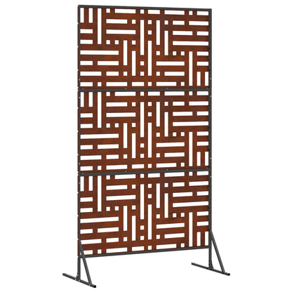Privacy Screen Grey 100 x 50 x 180 cm Weathering Steel