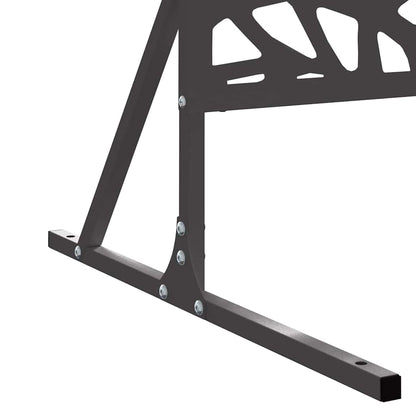 Privacy Screen Black 100 x 50 x 180 cm Steel