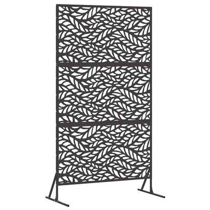 Privacy Screen Black 100 x 50 x 180 cm Steel