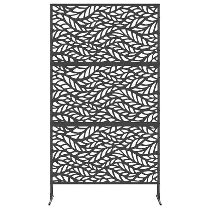 Privacy Screen Black 100 x 50 x 180 cm Steel