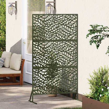 Privacy Screen Olive 100 x 50 x 180 cm Steel