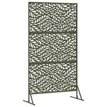 Privacy Screen Olive 100 x 50 x 180 cm Steel