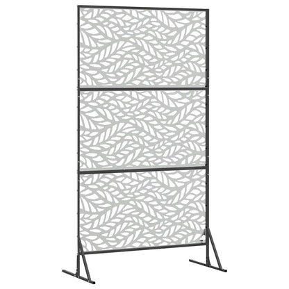 Privacy Screen Grey 100 x 50 x 180 cm Steel