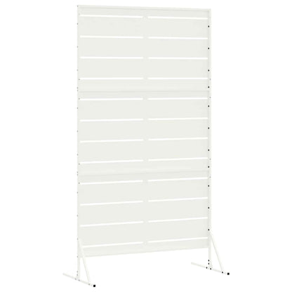 Privacy Screen White 100 x 50 x 180 cm Steel