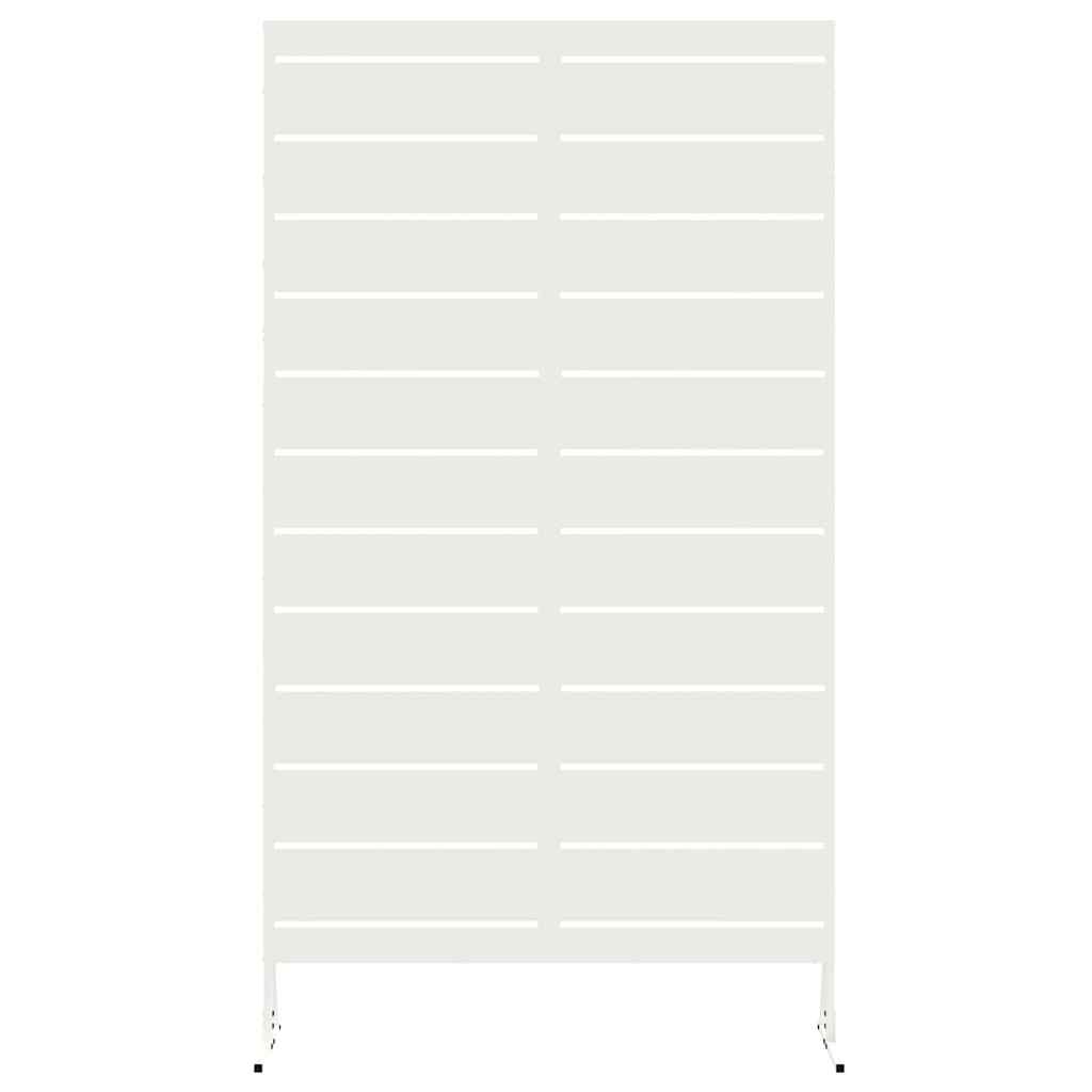 Privacy Screen White 100 x 50 x 180 cm Steel