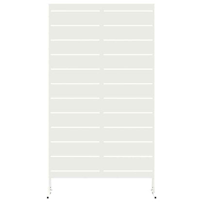 Privacy Screen White 100 x 50 x 180 cm Steel